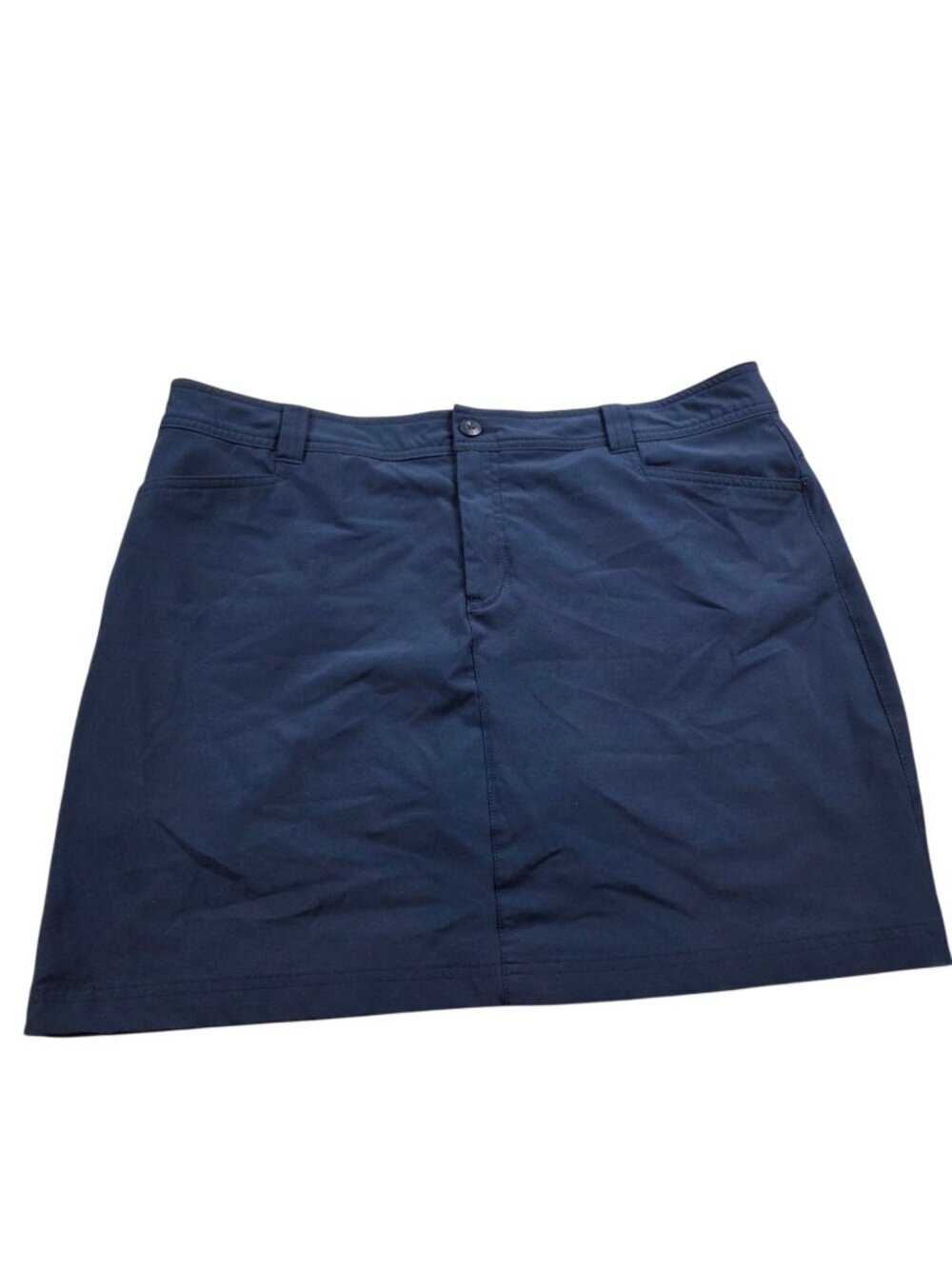 Eddie Bauer Skort Skirt Lined Stretch Hiking Outdoor Womens 16 Blue